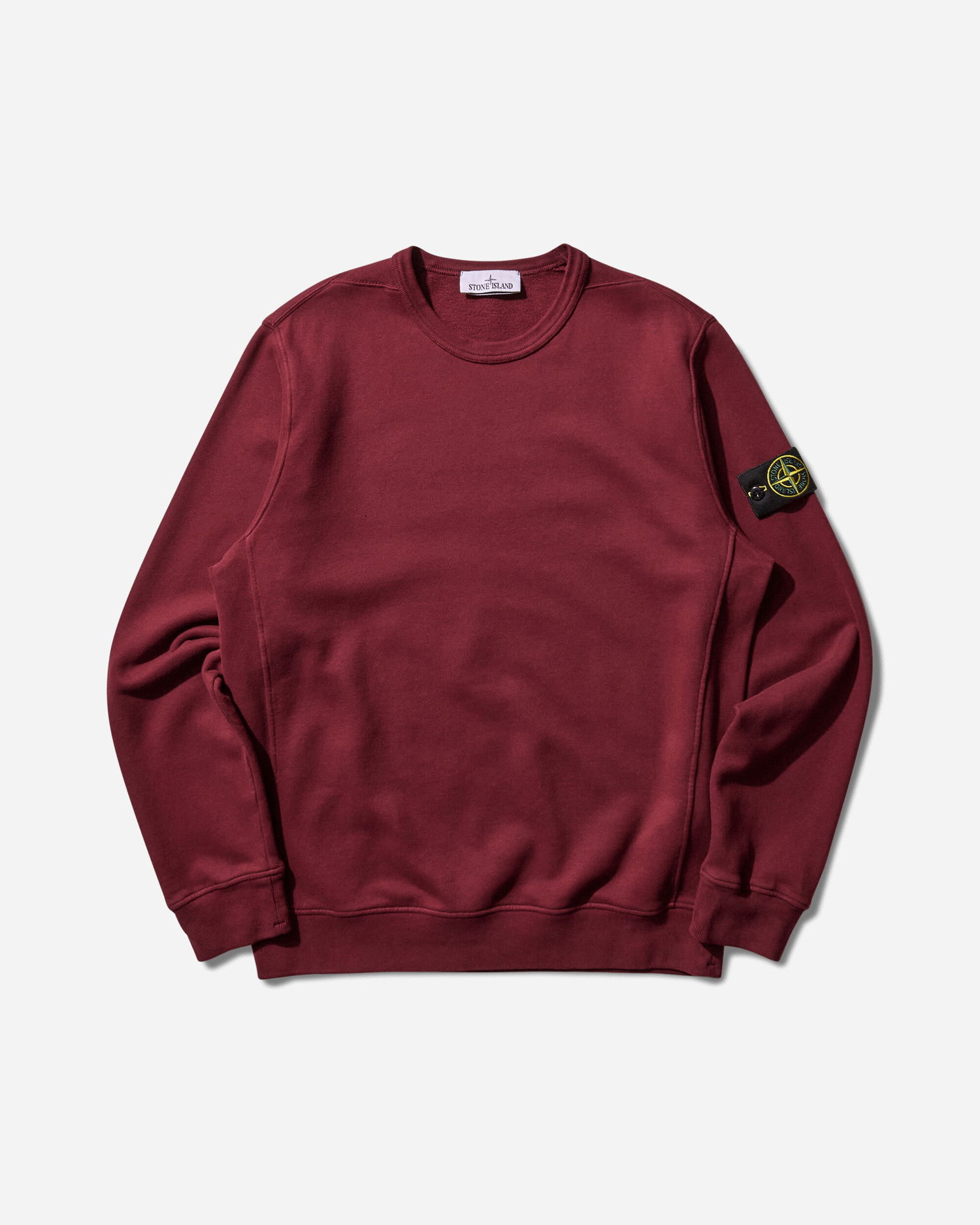 Huppari Stone Island Garment Dyed Crewneck Sweatshirt Burgundia | K2S15-6100028-S0A20 V0012, 1