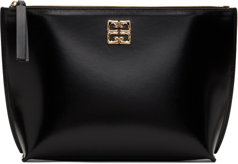 Käsilaukku Givenchy Black Leather 4G Pouch Musta | BB60NSB13A001