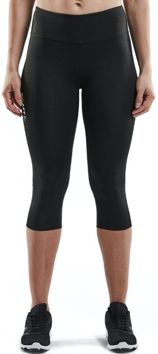 Leggingsit Craft RUSH CAPRI Women's Running Capri Leggings Musta | 1907932-999999