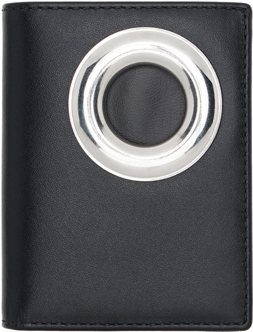Lompakko Comme des Garçons COMME des GARÇONS WALLETS Black Silver Eyelet Wallet Musta | SA0641SE