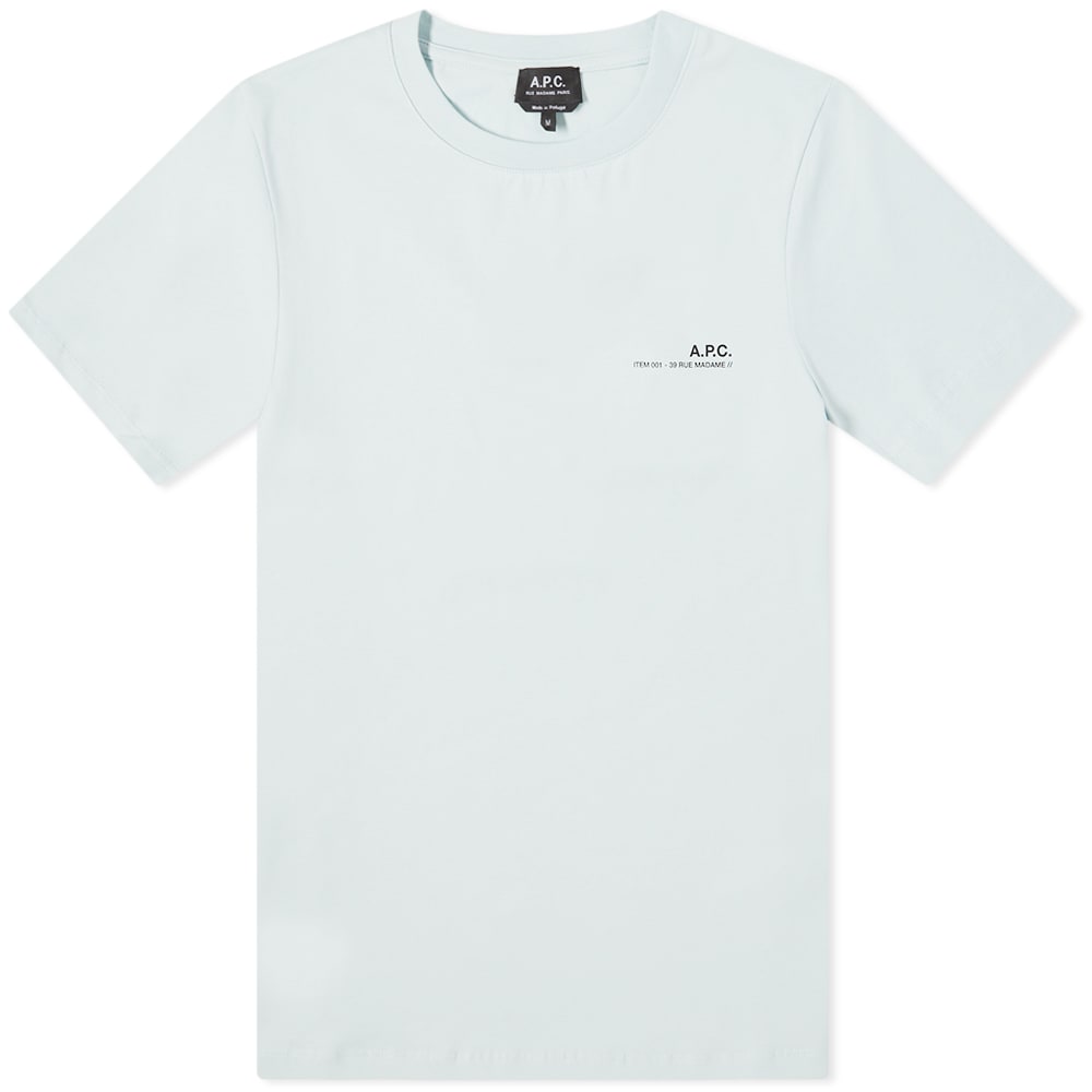 T-paita A.P.C. Logo Tee Sininen | COEOP-F26012-IAS, 0