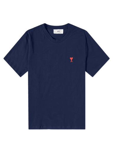 T-paita AMI Tonal Small A Heart Tee Tummansininen | UTS001-724-491