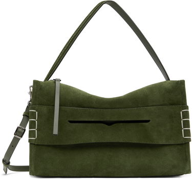 Olkalaukku JW Anderson JW Anderson Medium Loafer Suede Shoulder Bag Vihreä | HB0732-LA0364, 0