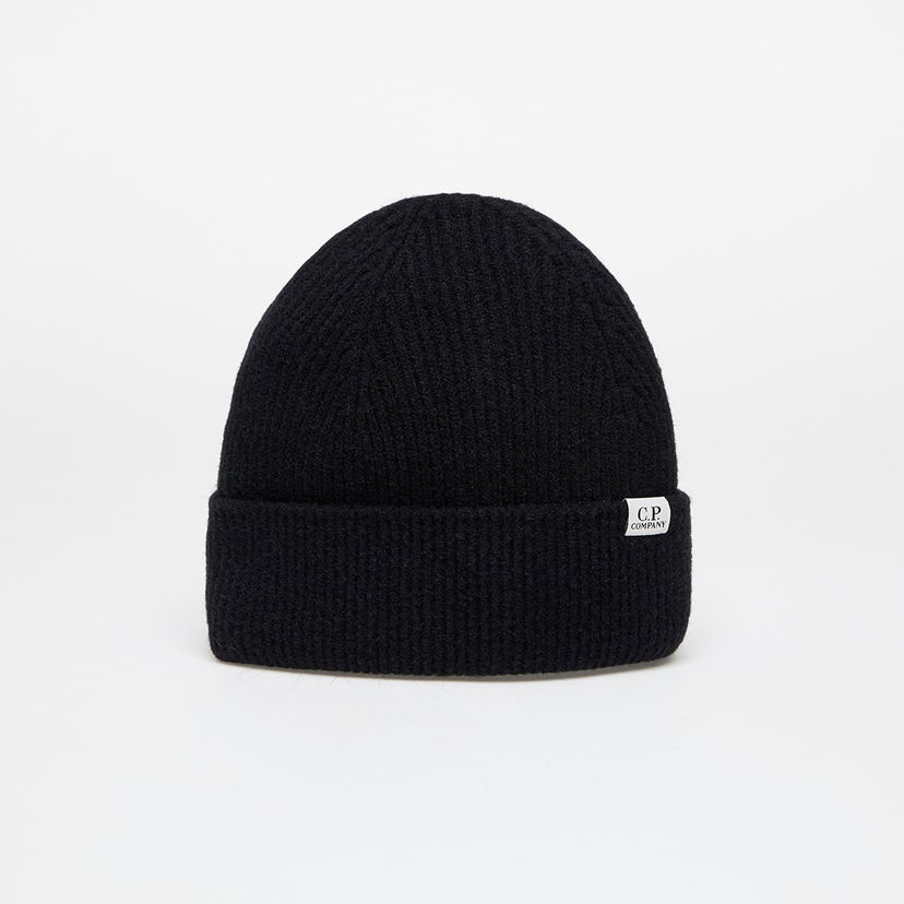 Pipo C.P. Company Fleece Knit Beanie Musta | 17CMAC300A006170A-999