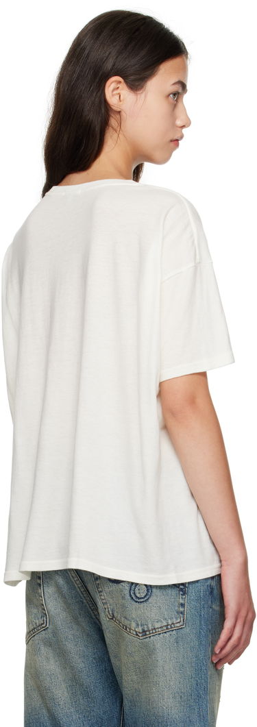 T-paita R13 R13 Relaxed T-Shirt "Fuck" Valkoinen | R13WK141-K115B, 2