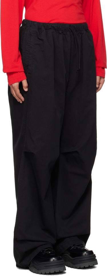Cargo housut We11done We11done Tucked Wide Trousers Musta | WD-PT3-24-262-U-BK, 1