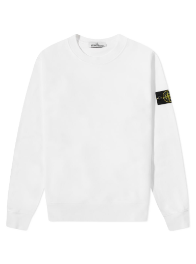 Villapaita Stone Island Garment Dyed Crewneck Valkoinen | 761563051-V0001