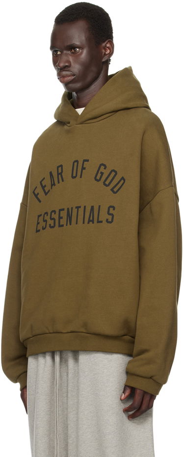 Huppari Fear of God Essentials Printed Logo Hoodie Vihreä | 192BT246254F, 3