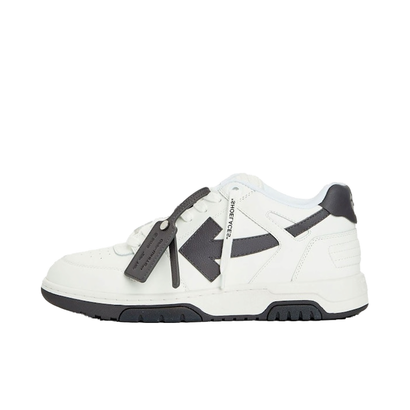 Tennarit ja kengät Off-White Out Of Office OOO Low Tops White Dark Grey Valkoinen | OMIA189S23LEA0010107
