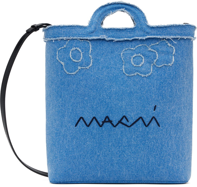 Kangaskassi Marni Marni Tropicalia Denim Crossbody Bag Sininen | SBMP0179L1 P8201