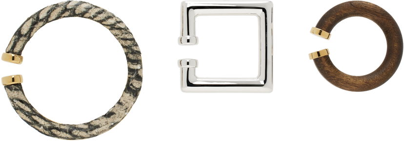 Korvakorut Jacquemus Jacquemus La Croisière "The Ear Jewelry" Ear Cuff Set Ruskea | 25E251JW748-3233