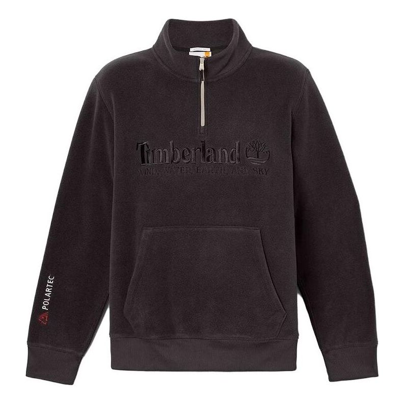 Huppari Timberland Linear Logo Quarter Zip Sweatshirt Musta | A2NRK-001