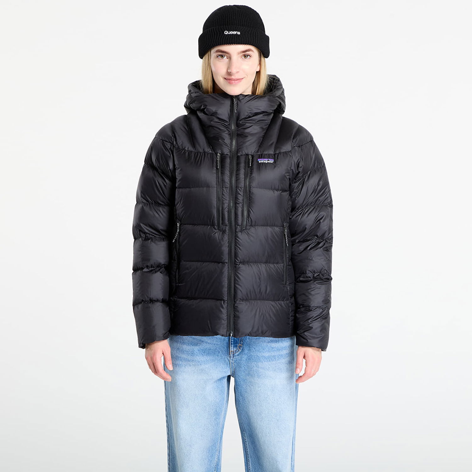 Puffer takki Patagonia Fitz Roy Down Hoody Musta | 85505 BLK, 0