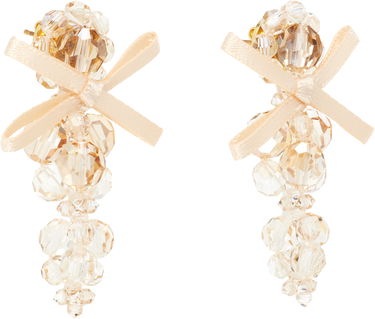 Korvakorut Simone Rocha Simone Rocha Petite Bow Cluster Earrings Beige | ERG545 0903, 1