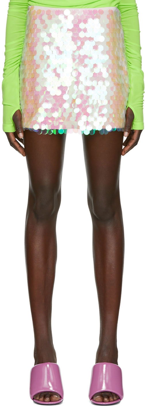 Hame Helmut Lang Helmut Lang Sequin Mini Skirt Vaaleanpunainen | M05HW303