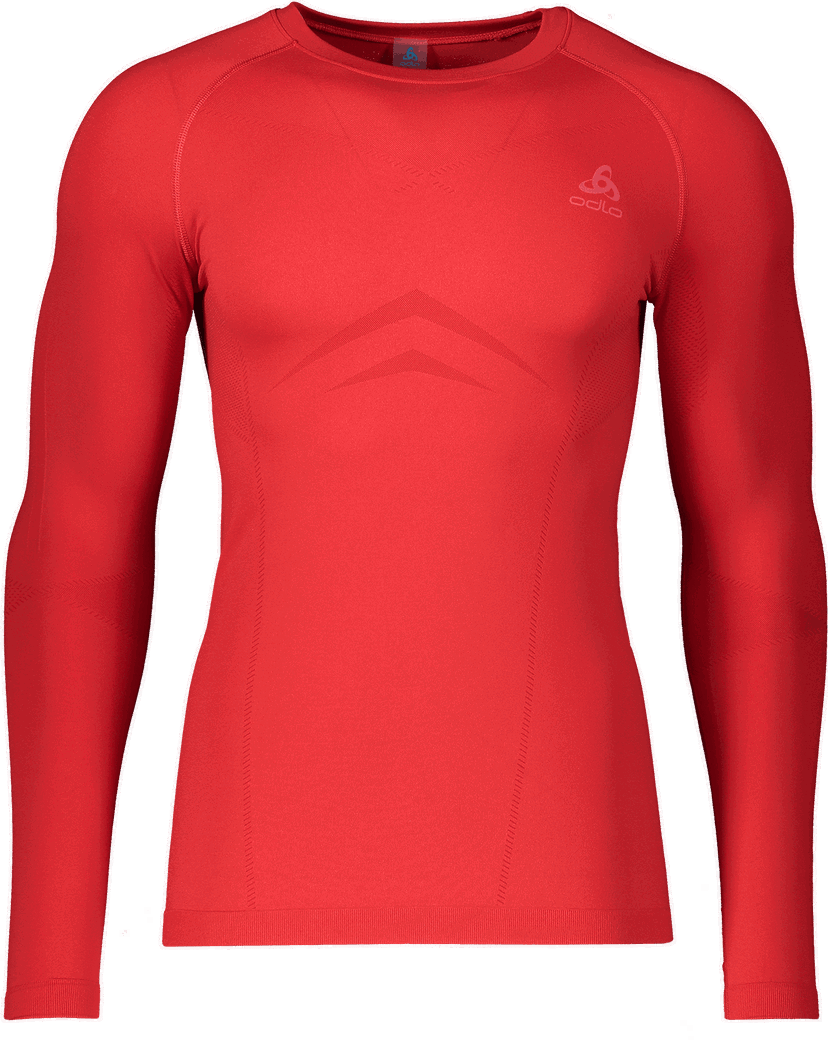 T-paita Odlo Odlo Performance Warm Underwear Long Sleeve Shirt Punainen | 197462-36100