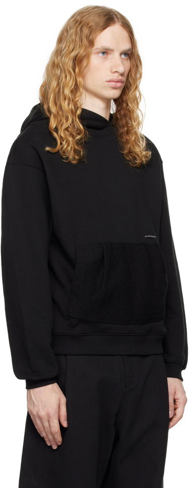 Huppari ADER ERROR Black Patch Pocket Hoodie Musta | BN01FWHD0106BK, 1