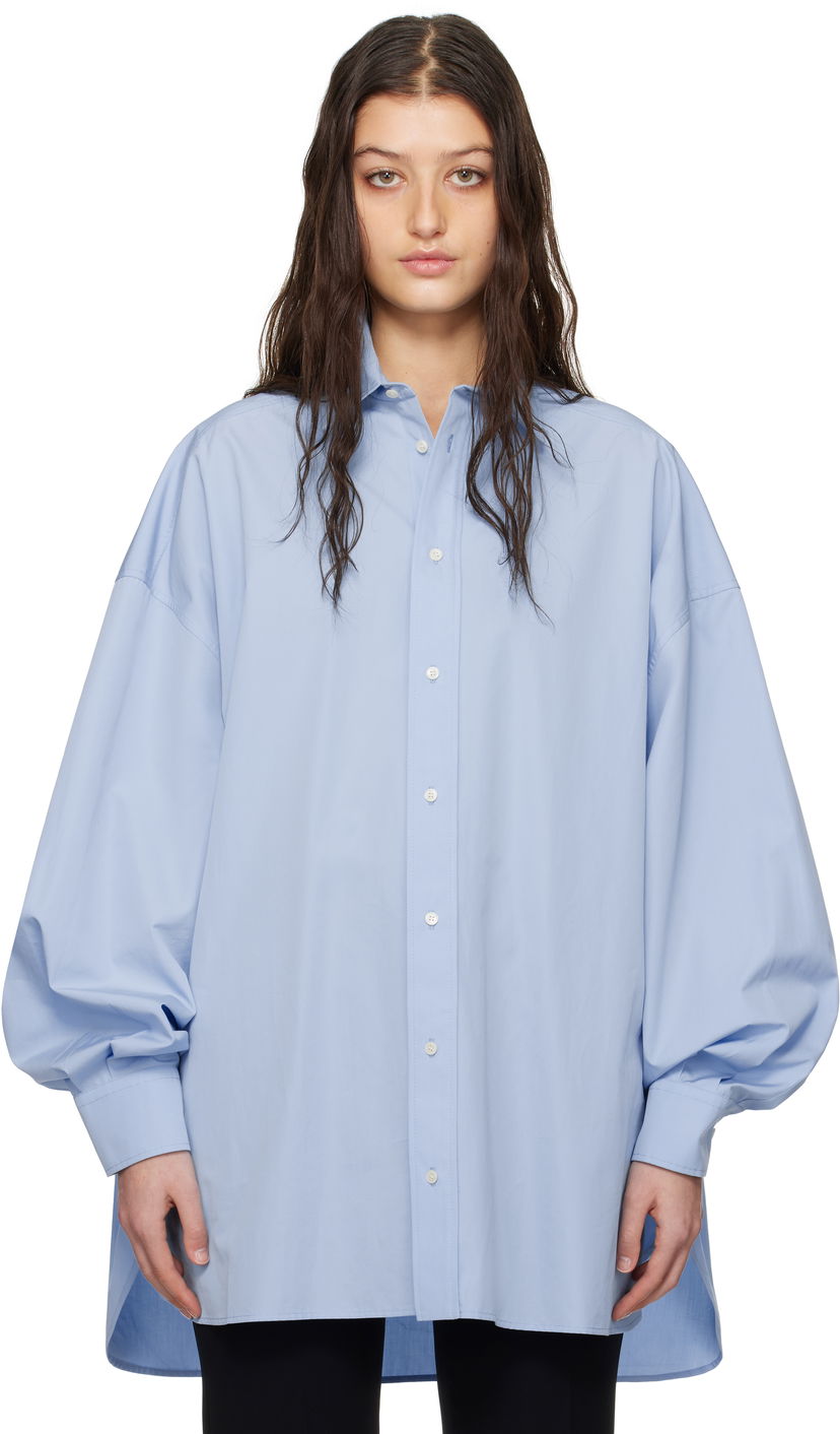 Paita WARDROBE.NYC Oversize Shirt Minidress Sininen | W1085R17