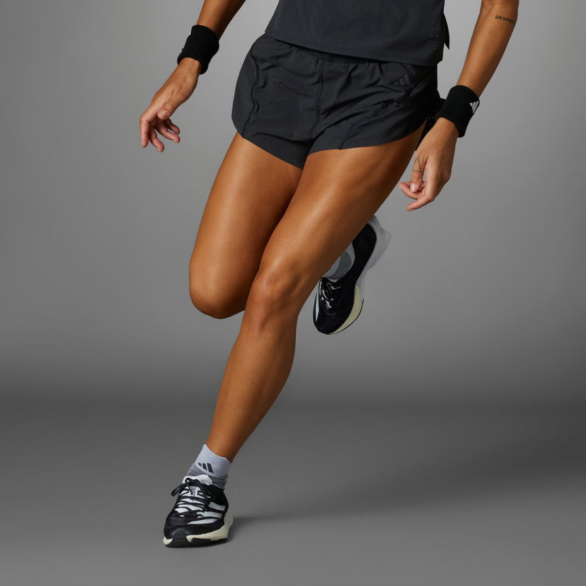 Shortsit adidas Performance Adizero Running Split Shorts Musta | IK9708