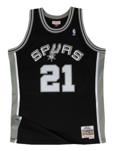 Jersey Mitchell & Ness NBA Swingman Jersey San Antonio Spurs Tim Duncan Musta | SMJYGS18208-SASBLCK98TDU