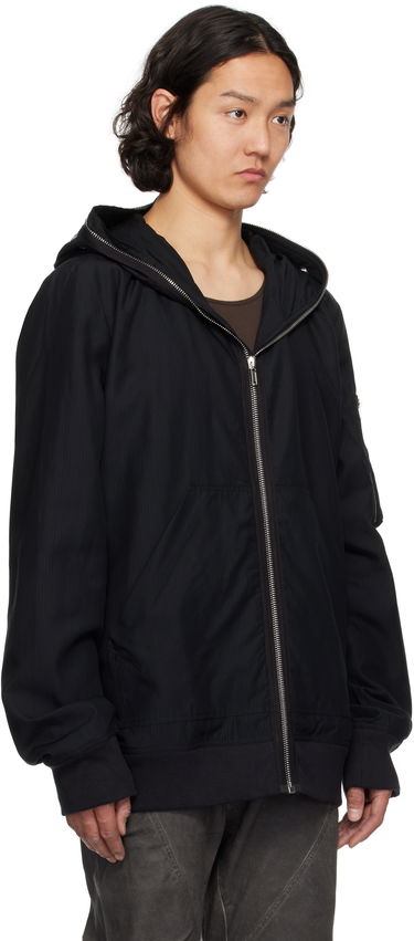 Huppari Rick Owens Rick Owens DRKSHDW Hollywood Flight Bomber Jacket Musta | DU01E3772 NR, 1