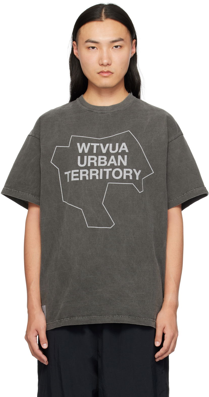 T-paita WTAPS WTAPS Territory Graphic T-Shirt Harmaa | 242ATDT-CSM04