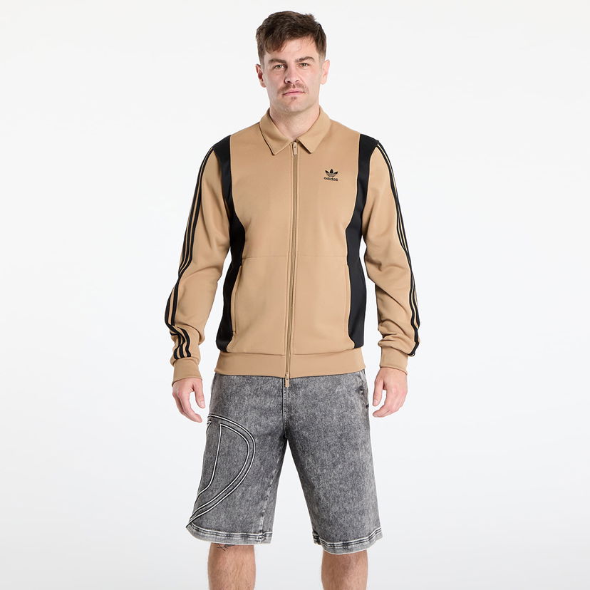 Takki adidas Originals Adicolor Panel Track Top Jacket Beige | JY1427
