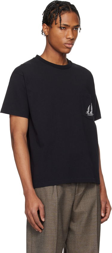 T-paita Bode Bode 'Recreation' Sails Pocket Tee Musta | MRS25CS052, 1