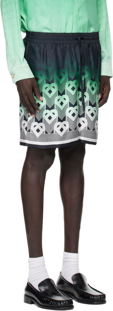 Shortsit Casablanca Printed Drawstring Shorts Musta | MPF25-TR-012-01, 3