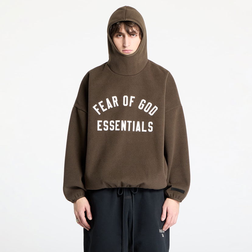 Huppari Fear of God Essentials Brushed Hoodie Ruskea | 202HO246415F-020