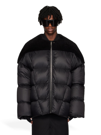 Takki Rick Owens Flight Shearling Down Jacket Musta | RU02C7788 LSHON3