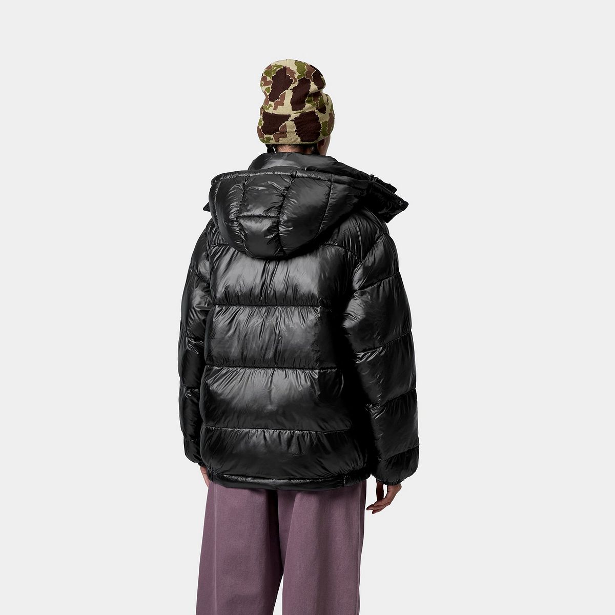 Puffer takki Carhartt WIP Benson Puffer Hooded Jacket Musta | I035370_9, 1