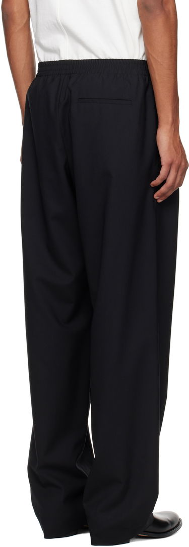 Housut The Row Konan Elastic Waist Trousers Musta | 803-W3464, 2