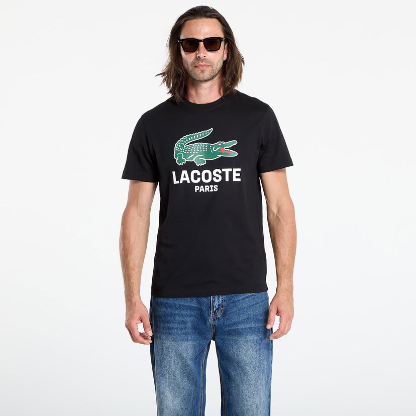 T-paita Lacoste LACOSTE Men's Tee Musta | TH5634 031