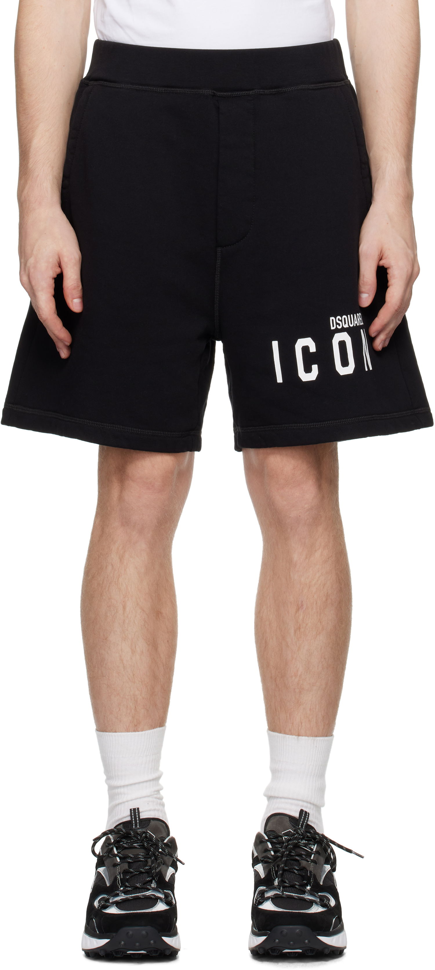 Shortsit DSQUARED2 'Icon' Relaxed Fit Shorts Musta | S79MU0005_D25015, 0