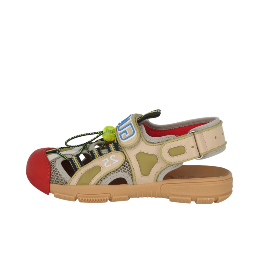 Tennarit ja kengät Gucci Tinsel Sports Sandal Black Gold Red Beige | 564297 98D30 8485