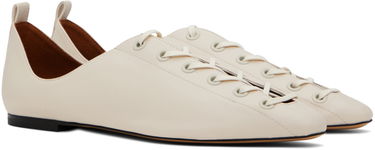 Tennarit ja kengät Stella McCartney Terra Laced Ballerina Flats Beige | 810411KP027, 3