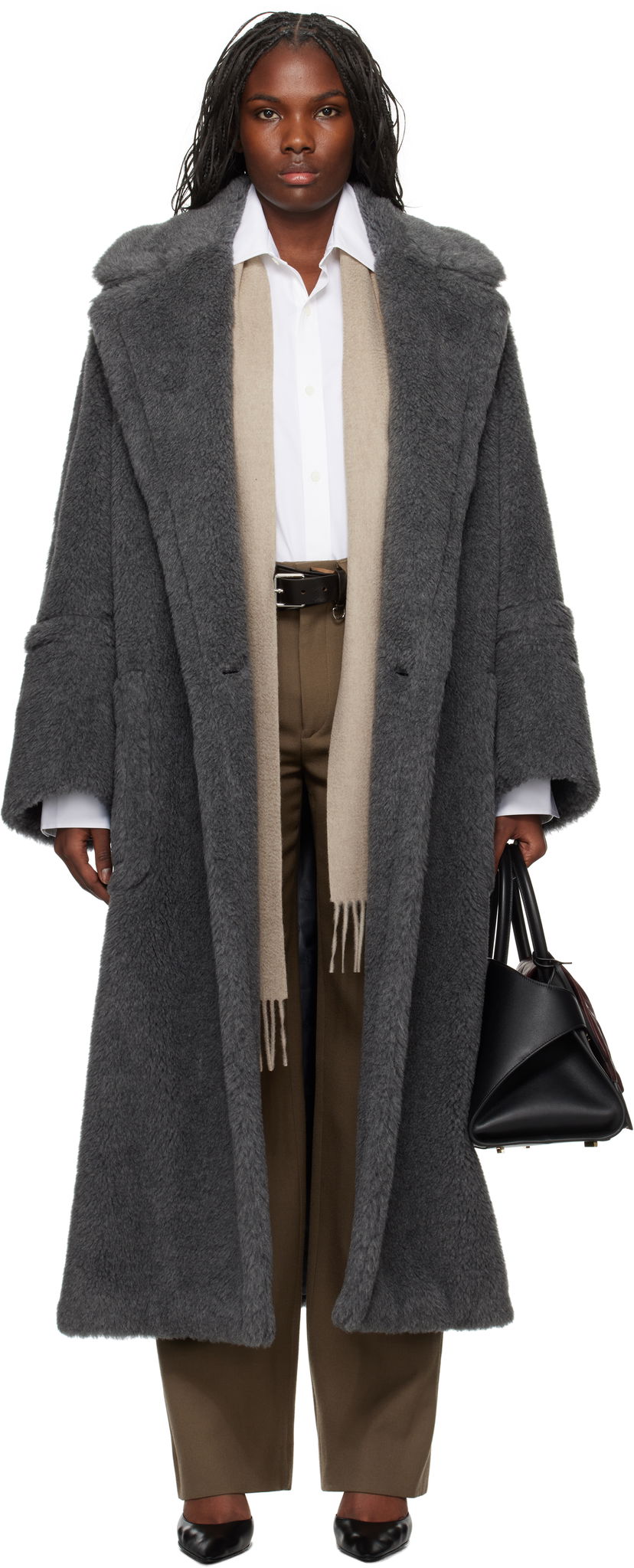 Takit Max Mara Max Mara Kadiak Teddy Coat Harmaa | 2421016313600 MM10502