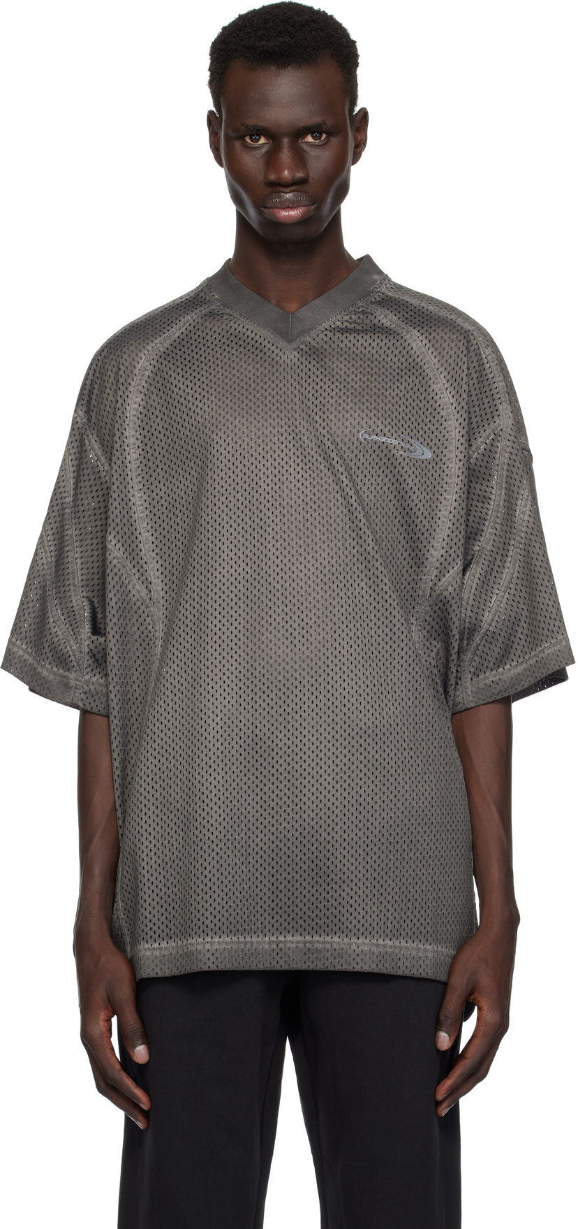 Jersey Alexander Wang Alexander Wang Mesh Short Sleeve T-Shirt Harmaa | UCC1251733