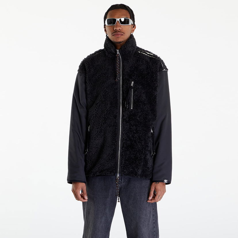 Takki adidas Originals Song For The Mute x Fleece Jacket UNISEX Black Musta | IY9513