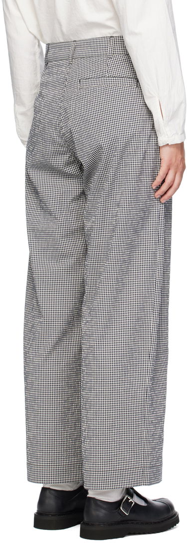 Housut YMC YMC Peggy Gingham Check Trousers Sininen | Q4WMI, 2