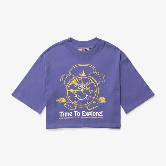 Crop top The North Face Wmns  x Online Ceramics Tummansininen | NF0A84RUI0D, 0