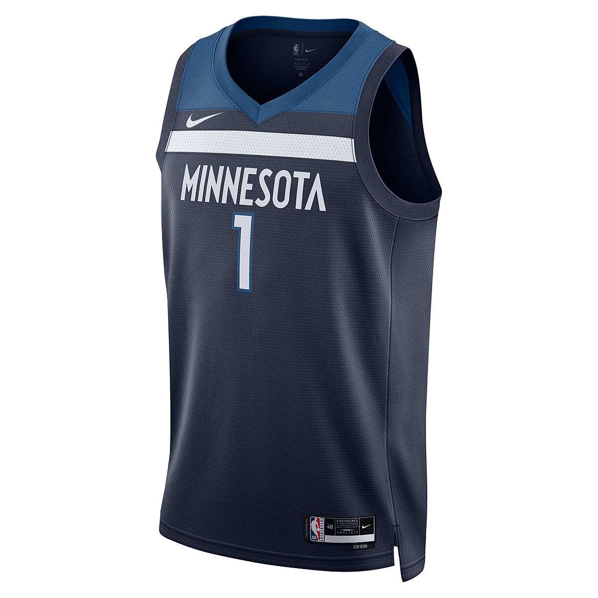 Jersey Nike NBA Dri-FIT Minnesota Timberwolves Anthony Edwards Icon Edition 2022/23 Swingman Jersey Tummansininen | DN2013-421, 1