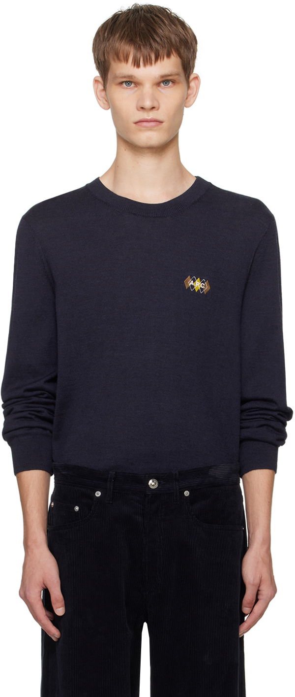 Villapaita A.P.C. Rory Sweater Sininen | WVBDI-H23363