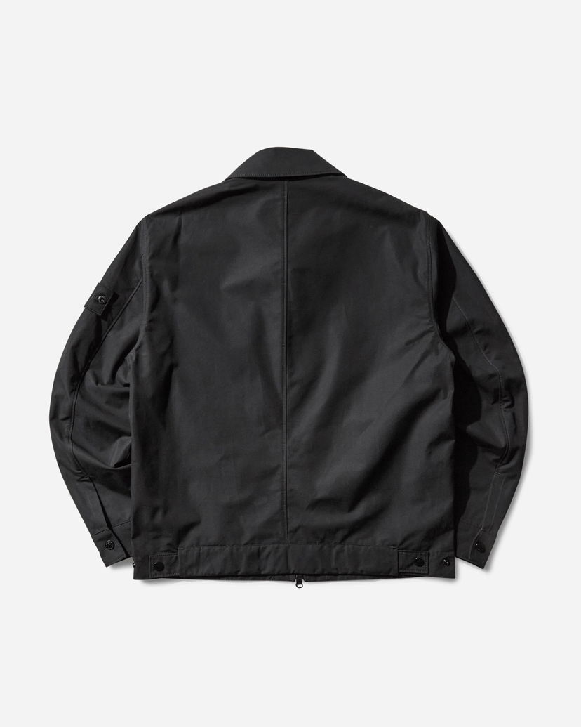 Paita Stone Island Ghost Cotton Canvas Overshirt Musta | K2S15-1200018-S00F1 V0029