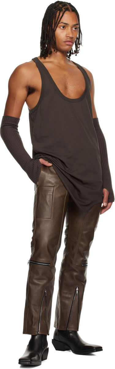 Tankkitoppi Rick Owens Concordians Pony Tank Top Ruskea | RR02E1101 JA, 3