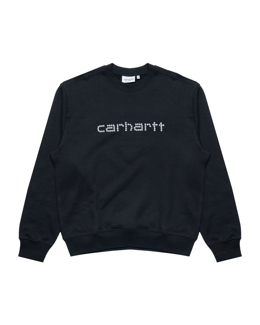 Huppari Carhartt WIP Carhartt WIP Rivet Script Sweatshirt Musta | I034415-89XX