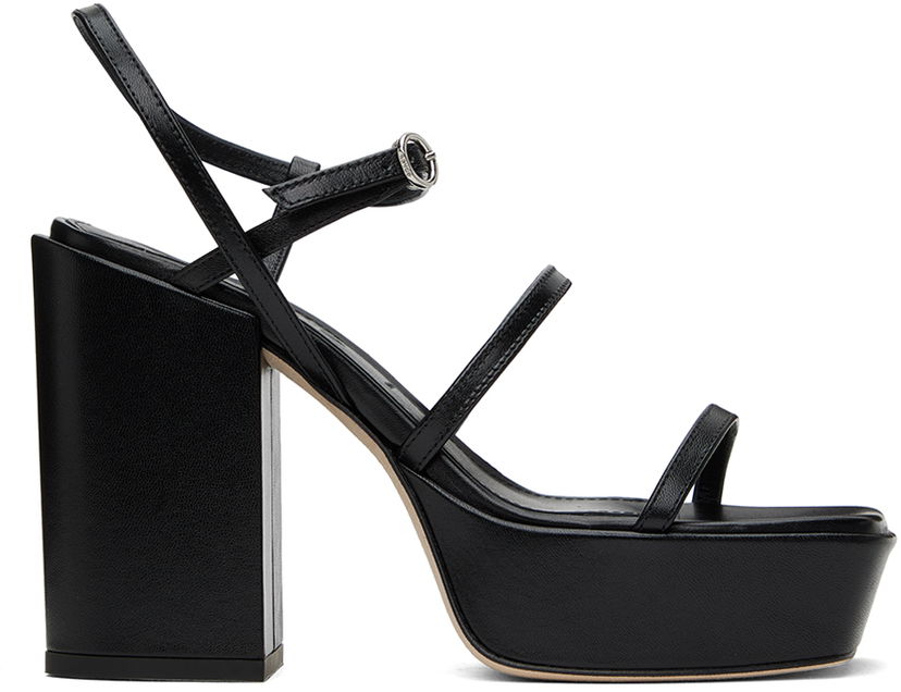 Asusteet Aeyde Aeyde Katalin Heeled Sandals Musta | A11-HS-ATNS11BL38-SS24-800-007