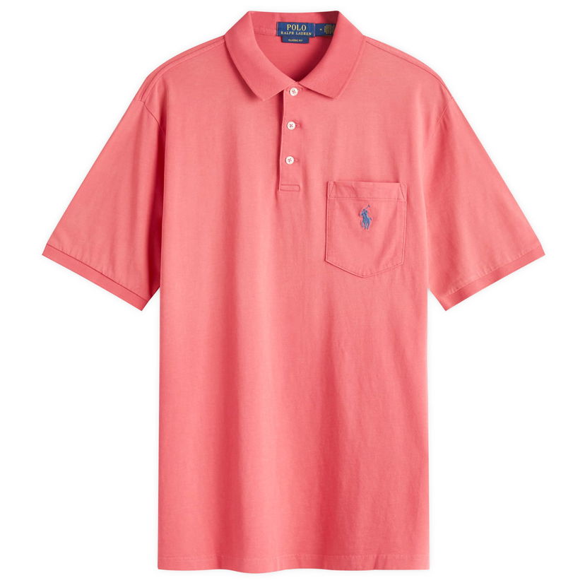 Poolopaita Polo by Ralph Lauren Garment Dyed Polo Shirt Vaaleanpunainen | 710941533003