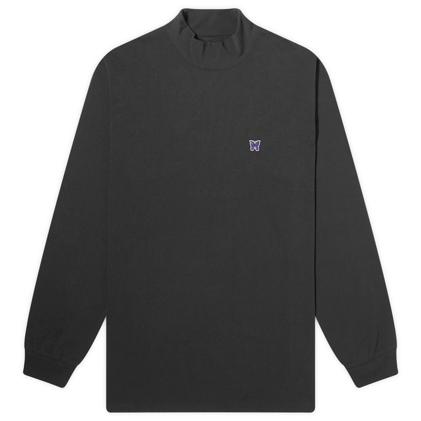 T-paita Needles Long Sleeve Mock Neck Musta | OT259-C
